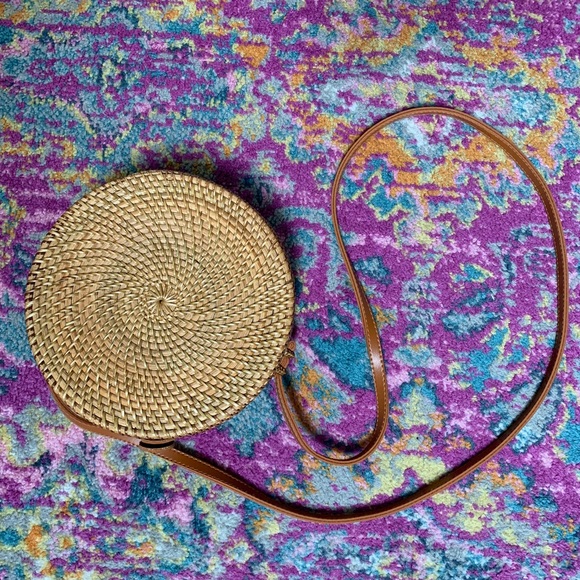 Rattan crossbody bag - Picture 5 of 8